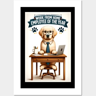 Work from Home Employee of the Year Posters and Art